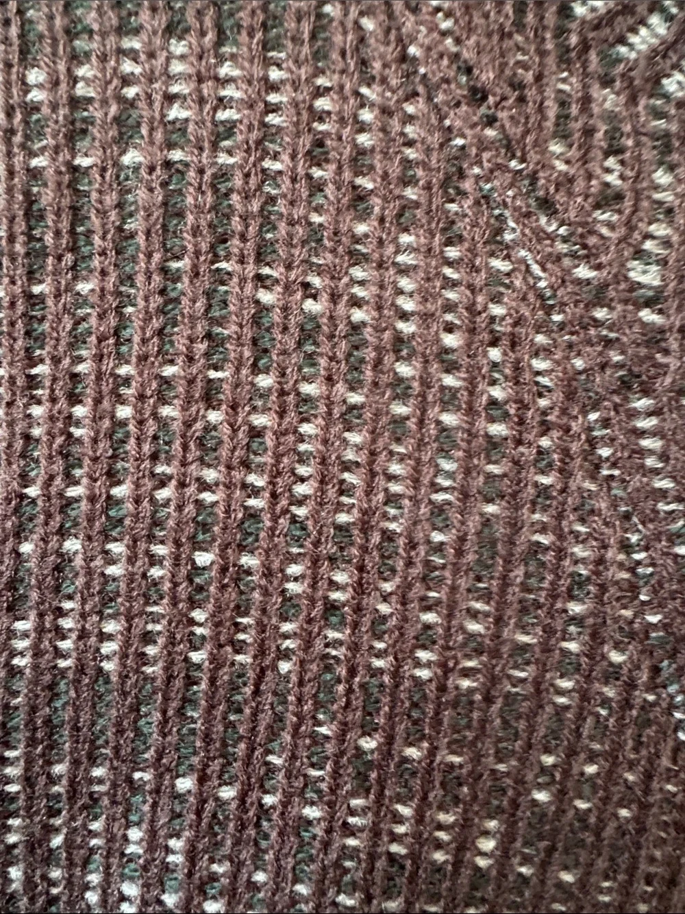 Torn by Ronny Kobo Chocolate Brown Mock Neck Knit Sweater